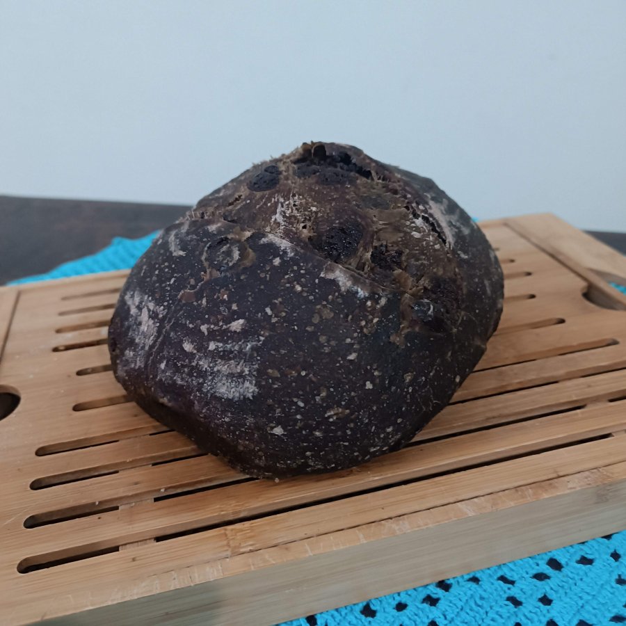 Pão Rústico de Cacau com gotas de chocolate